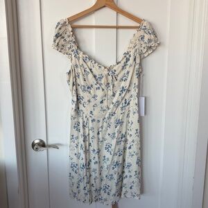 NWT Reformation Pacey Dress - Blue Floral Print